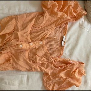 Orange lush top